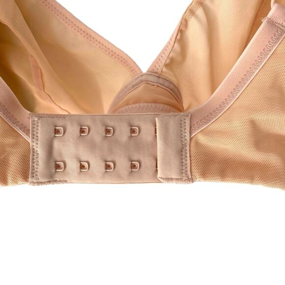 Knix x Ashley Graham Your Mesh Bra NWTs Size XL Wireless Peony Peachy Nude - Picture 6 of 8